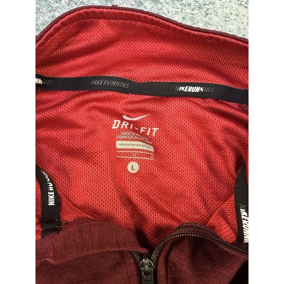 Nike Running Dri-FIT 1/4 zip women's Pullover Large - Picture 6 of 12